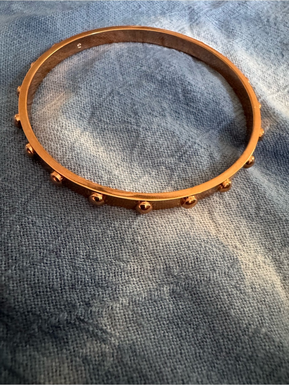 Kate Spade Gold-Tone Studded Bangle Bracelet - Women's Jewelry
